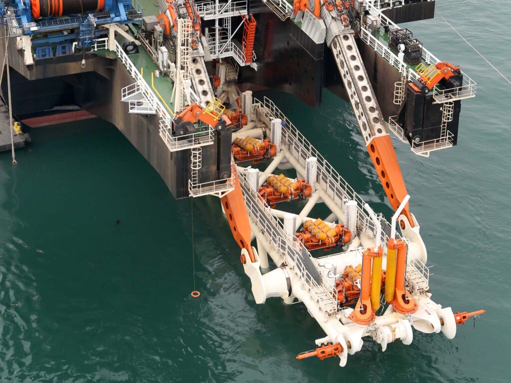 Componente movimentazione rampe dello stinger