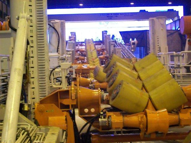 Componente movimentazione rampe dello stinger